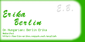 erika berlin business card